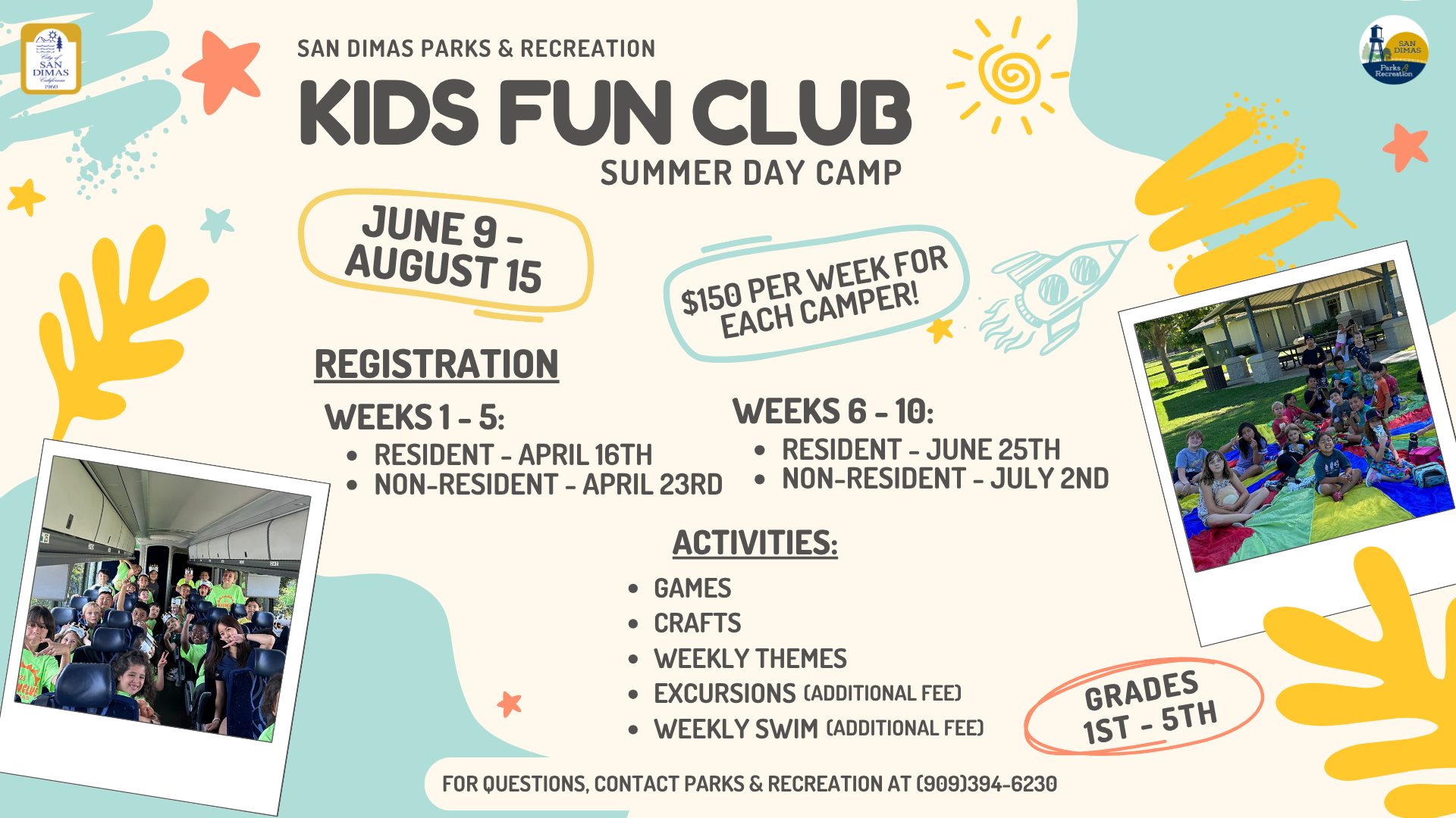 Kids Fun Club Information for 2025